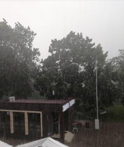 Кингисепп засыпало крупным градом