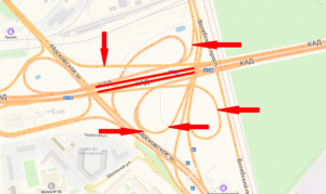 В Петербурге на развязке с Московским шоссе в обе стороны перекроют КАД
