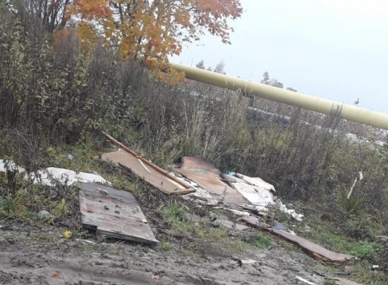 В Кронштадте ликвидировали незаконную свалку