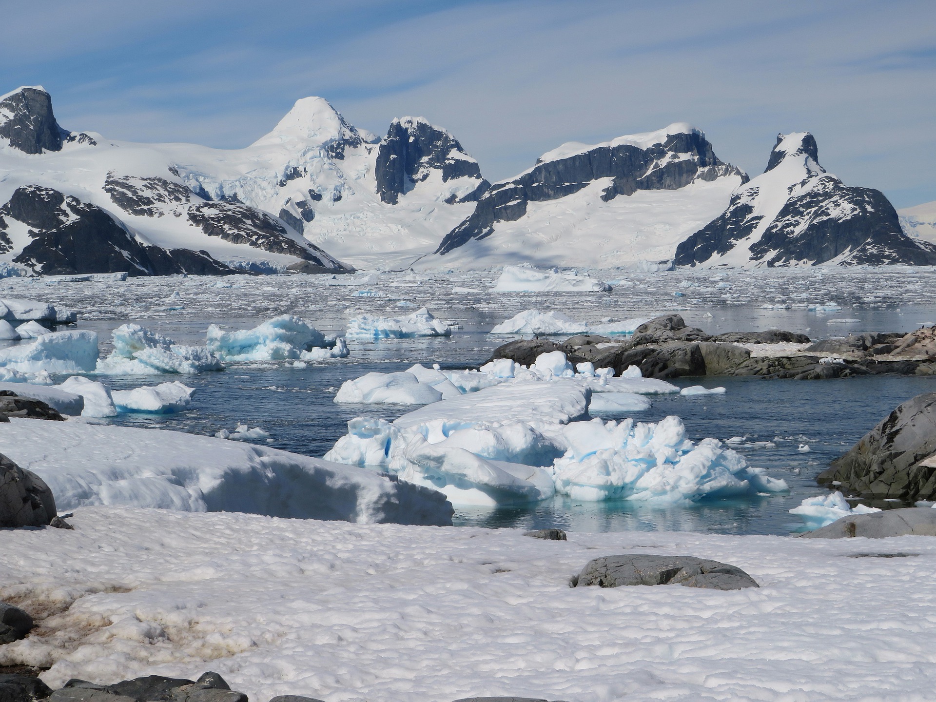 Льдины в Антарктиде