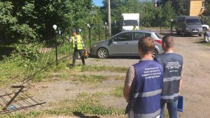 В Петербурге ликвидировали незаконные стоянки: фоторепортаж