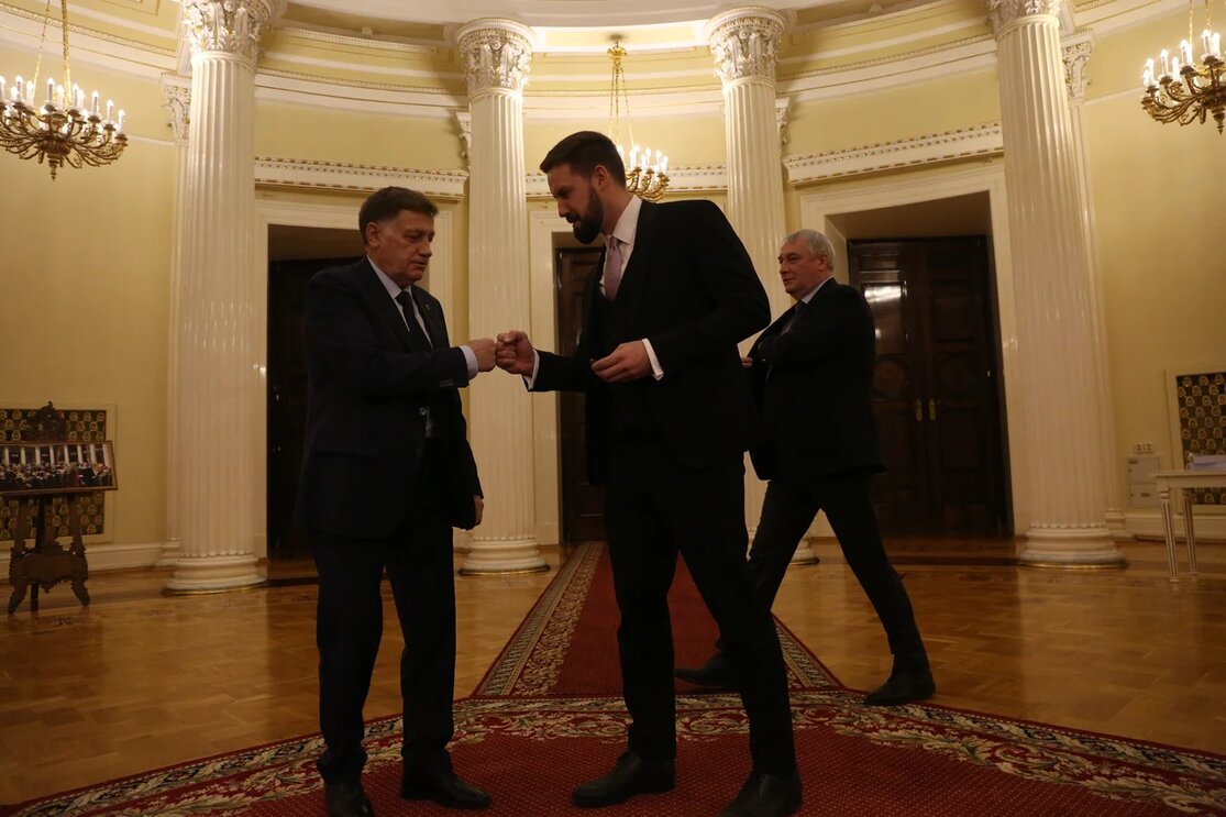 В Мариинском дворце прошла церемония внесения бюджета Петербурга на 2021-2023 годы