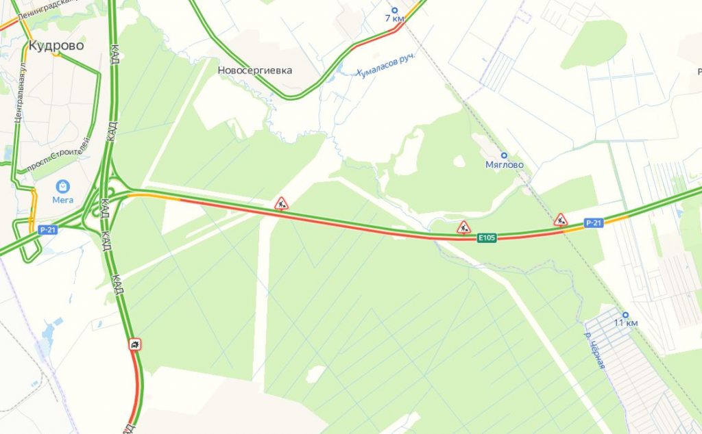 Пробки на мурманском шоссе онлайн сейчас карта до синявино прогноз на 18 00