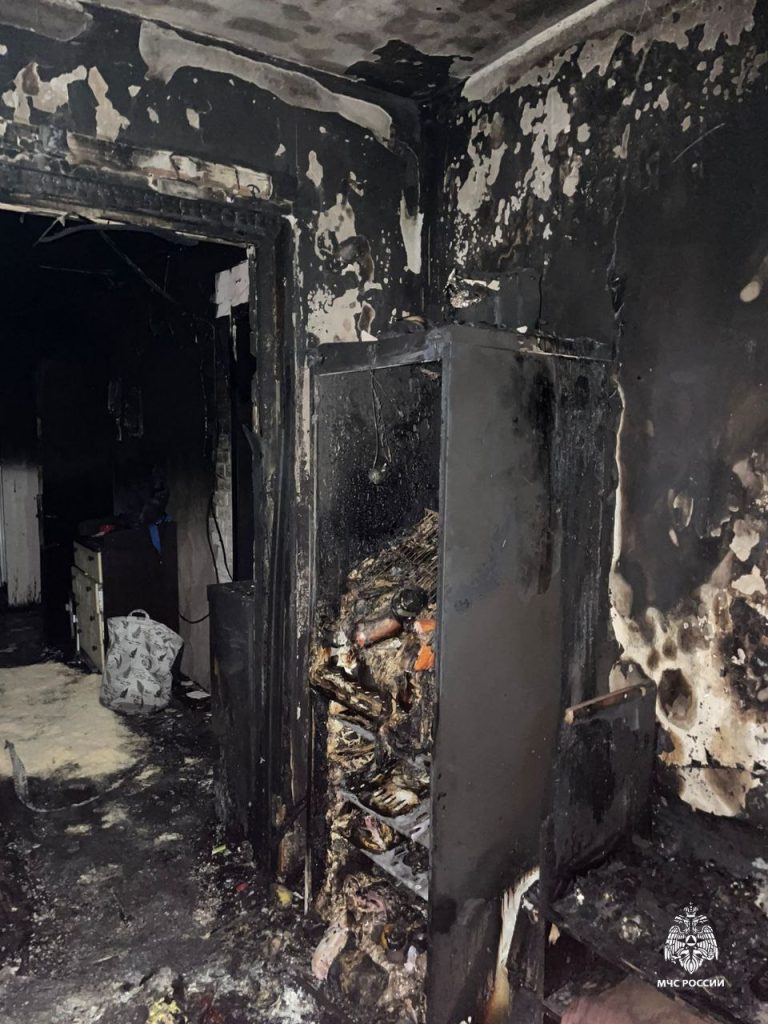 МЧС показало сгоревшие из-за сигарет квартиры петербуржцев