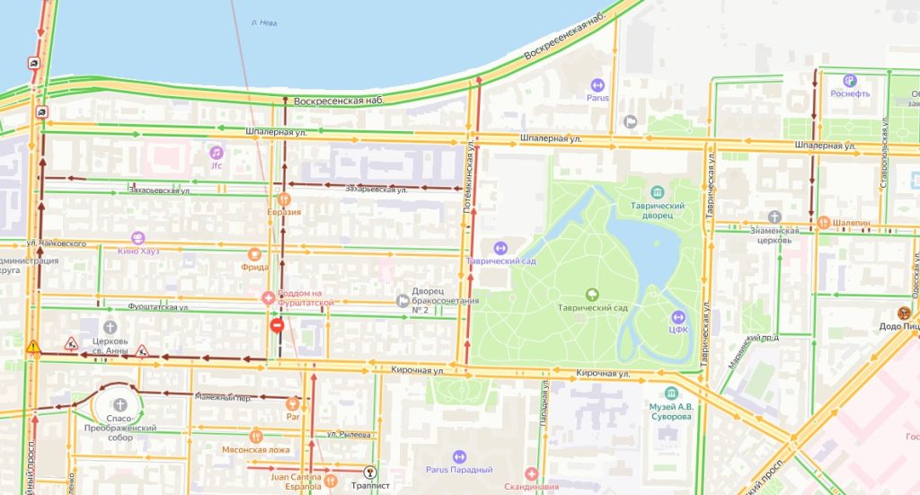 В Петербурге начались перекрытия: закрыт запад КАД и ЗСД