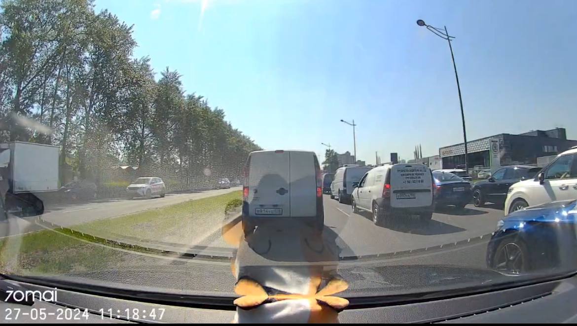 Витебский лишился двух полос после ДТП двух легковушек