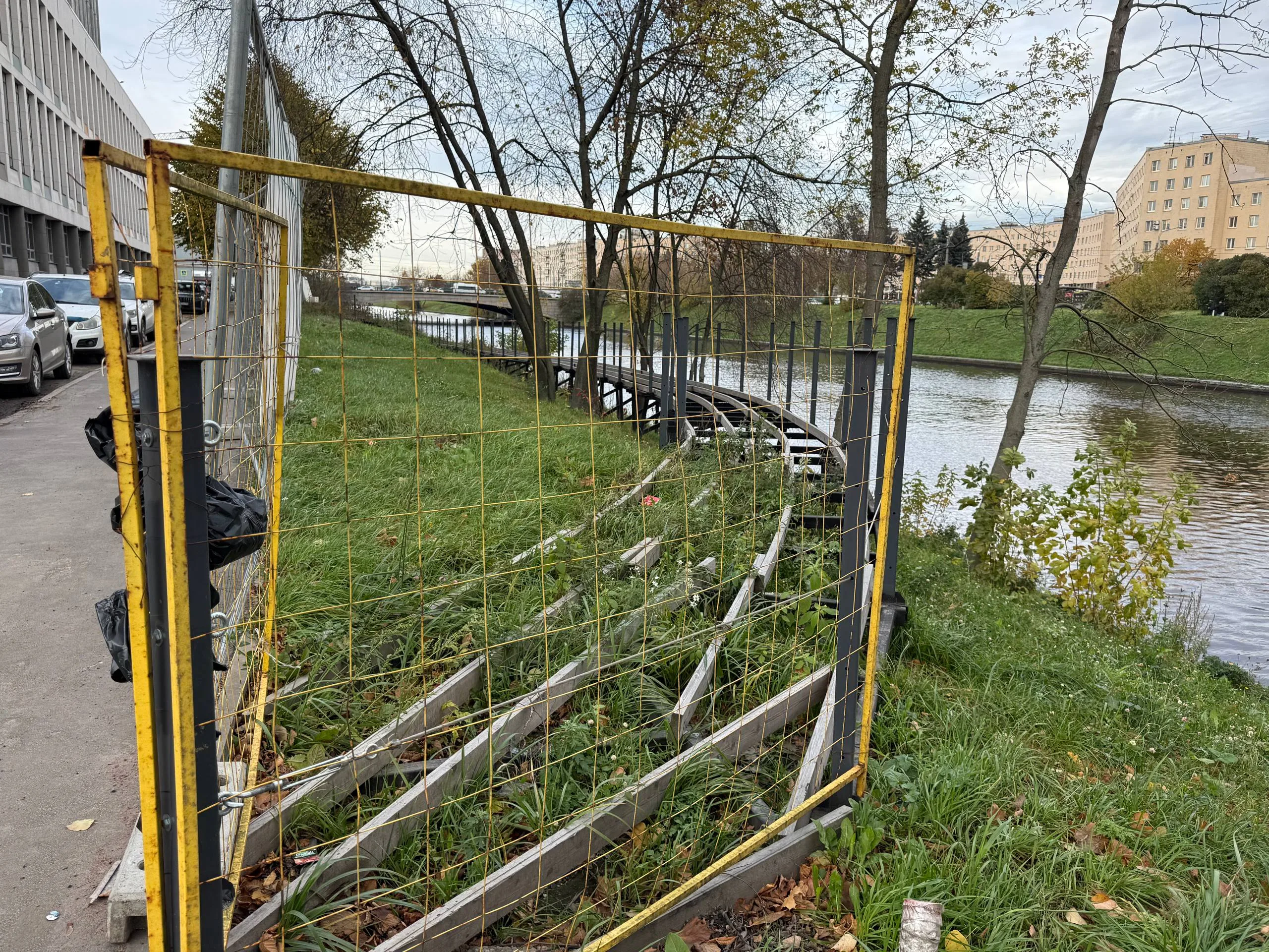 Подрядчик срывает сроки благоустройства берегов Охты